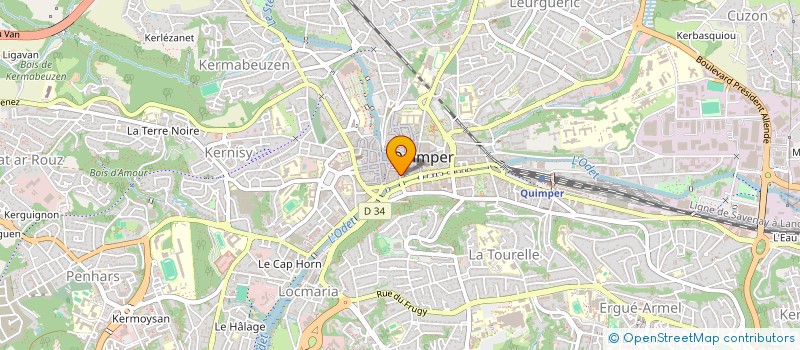 localisation de l'entreprise SYND COPRO RESIDENCE GENTILSHOMMES  QUIMPER