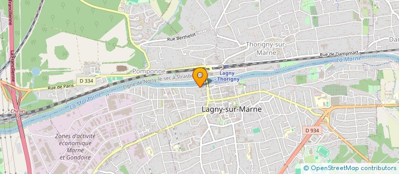 localisation de l'entreprise SYND COPRO RESIDENCE JARDINS DE MARNE  LAGNY-SUR-MARNE