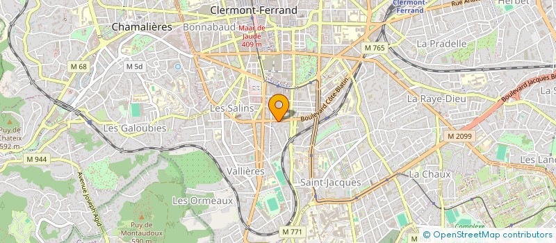 localisation de l'entreprise SYND COPRO RESIDENCE JEAN JAURES  CLERMONT FERRAND