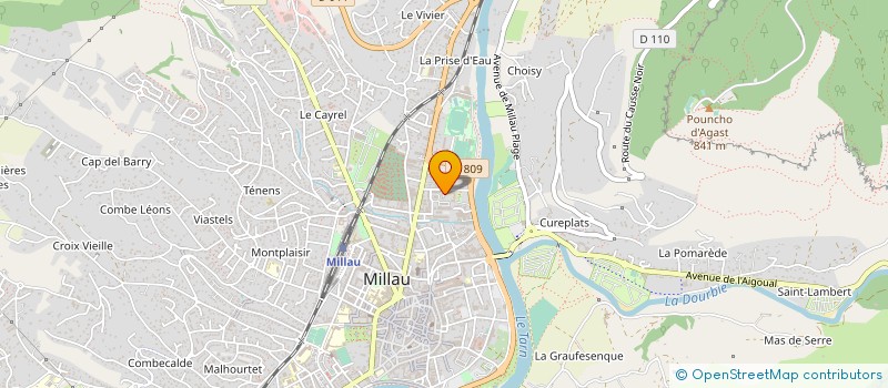 localisation de l'entreprise SYND COPRO RESIDENCE L ESTEREL 15  MILLAU