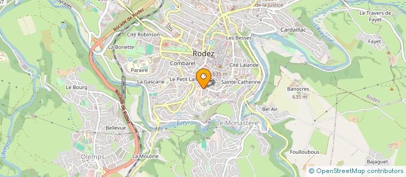 localisation de l'entreprise SYND COPRO RESIDENCE LA VERDURE  RODEZ