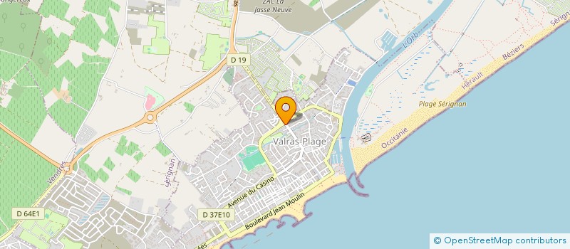 localisation de l'entreprise SYND COPRO RESIDENCE LE BLEU MARINE  VALRAS-PLAGE