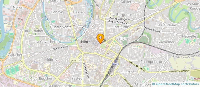 localisation de l'entreprise SYND COPRO. RESIDENCE LE GRAND CAFE  NIORT