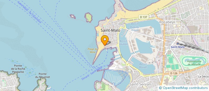 localisation de l'entreprise SYND COPRO RESIDENCE LE MOLE  SAINT-MALO