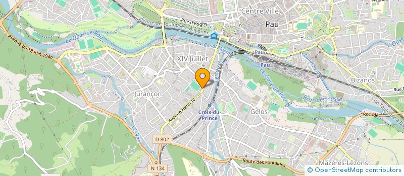 localisation de l'entreprise SYND COPRO RESIDENCE LE PRINCE à PAU