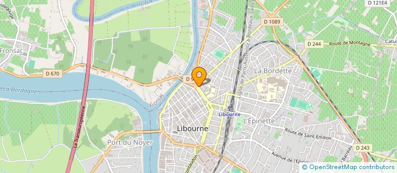 localisation de l'entreprise SYND COPRO RESIDENCE LE RIALTO  LIBOURNE