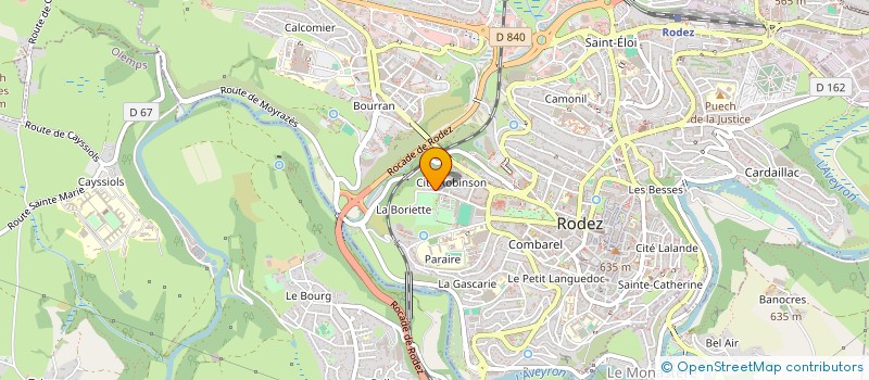 localisation de l'entreprise SYND COPRO RESIDENCE LE ROBINSON  RODEZ