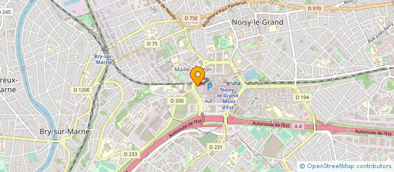 localisation de l'entreprise SYND COPRO RESIDENCE LE THEATRE  NOISY-LE-GRAND