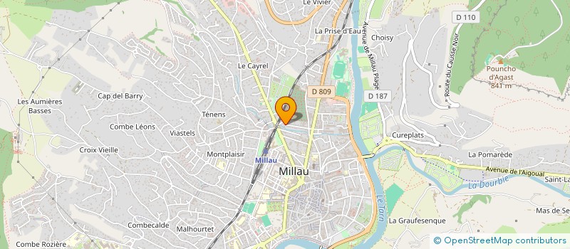 localisation de l'entreprise SYND COPRO RESIDENCE LE VICTOR HUGO  MILLAU