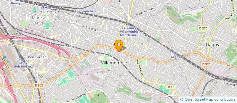 localisation de l'entreprise SYND COPRO RESIDENCE LE VILLEMOMBLOIS 1  VILLEMOMBLE