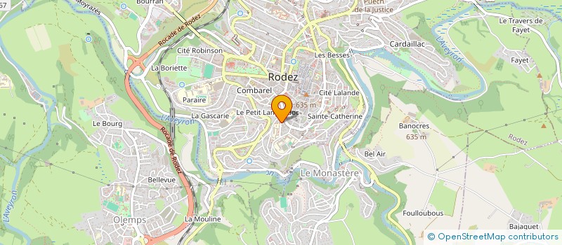 localisation de l'entreprise SYND COPRO RESIDENCE PERIE  RODEZ