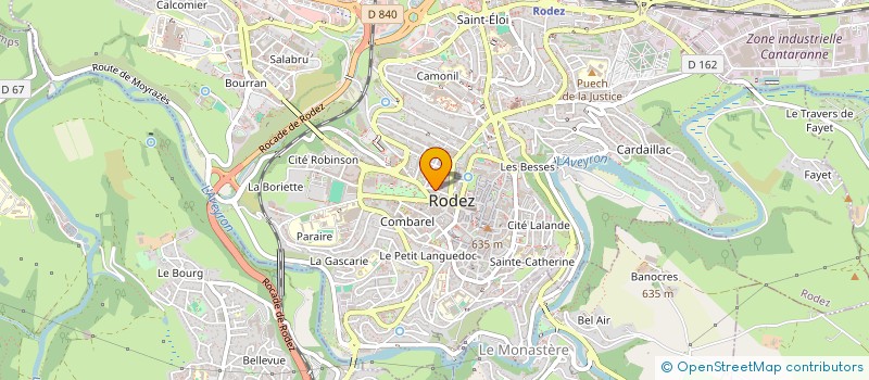 localisation de l'entreprise SYND COPRO RESIDENCE PEYROT  RODEZ