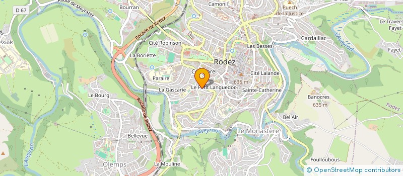 localisation de l'entreprise SYND COPRO RESIDENCE PONS  RODEZ