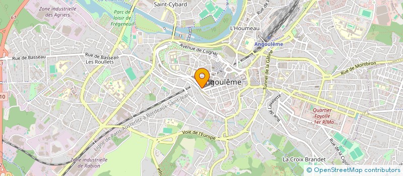 localisation de l'entreprise SYND COPRO RESIDENCE REMPART DESAIX à ANGOULEME