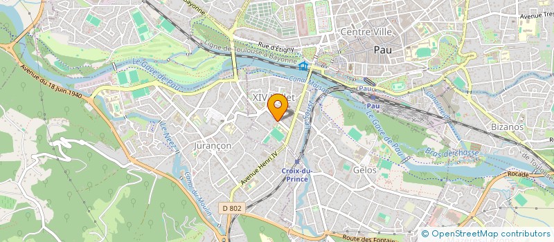 localisation de l'entreprise SYND. COPRO. RESIDENCE TROIS VALLEES à PAU