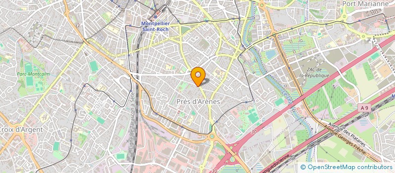 localisation de l'entreprise SYND COPRO RIVA BELLA  MONTPELLIER
