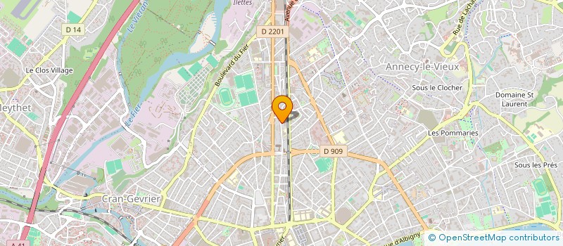 localisation de l'entreprise SYND COPRO ROSEAUX OISEAUX  ANNECY