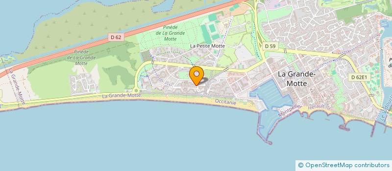 localisation de l'entreprise SYND COPRO ROSES DES SABLES  LA GRANDE MOTTE