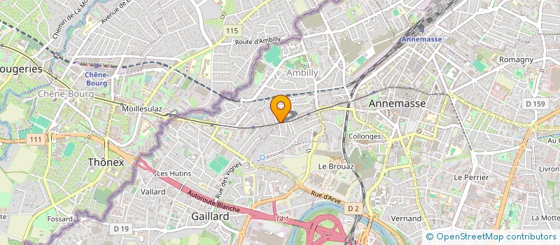 localisation de l'entreprise SYND COPRO ROUTE DE GENEVE  AMBILLY