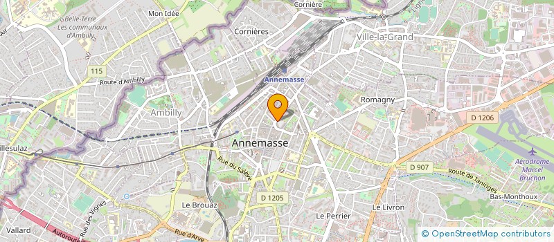 localisation de l'entreprise SYND COPRO RUE A MAGNIN  ANNEMASSE