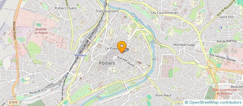 localisation de l'entreprise SYND COPRO RUE DE LA CATHEDRALE  POITIERS