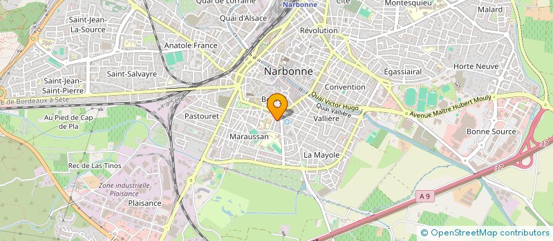 localisation de l'entreprise SYND COPRO RUE DES FOSSES  NARBONNE