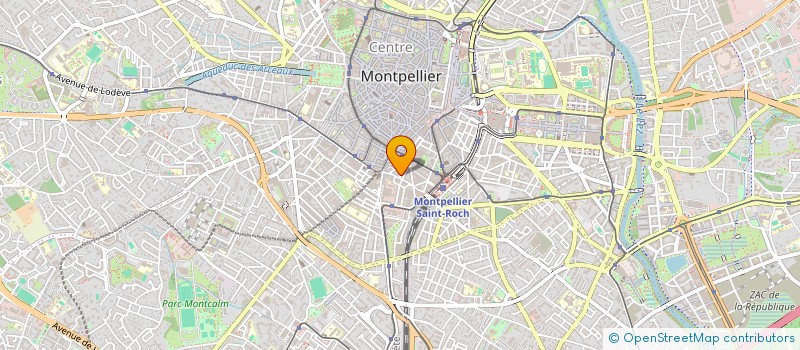 localisation de l'entreprise SYND COPRO RUE HENRI GUINIER à MONTPELLIER