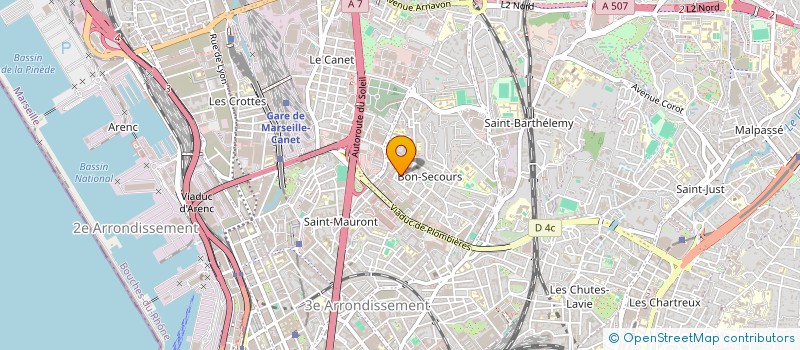 localisation de l'entreprise SYND COPRO SAINT YVES à MARSEILLE