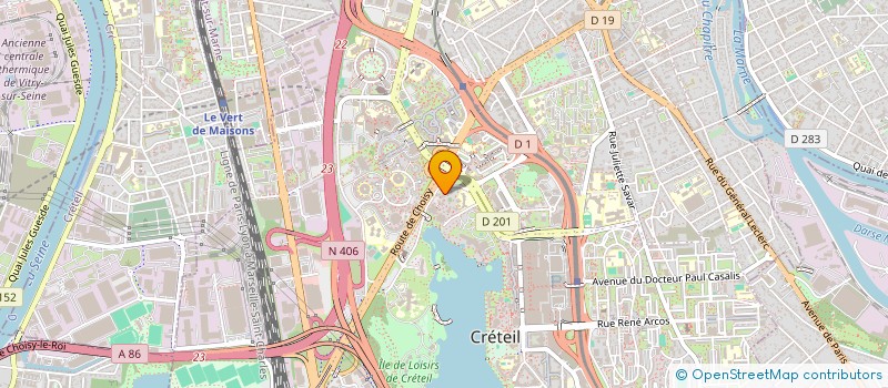 localisation de l'entreprise SYND COPRO SILO PARKING RUE C. GOUNOD  CRETEIL