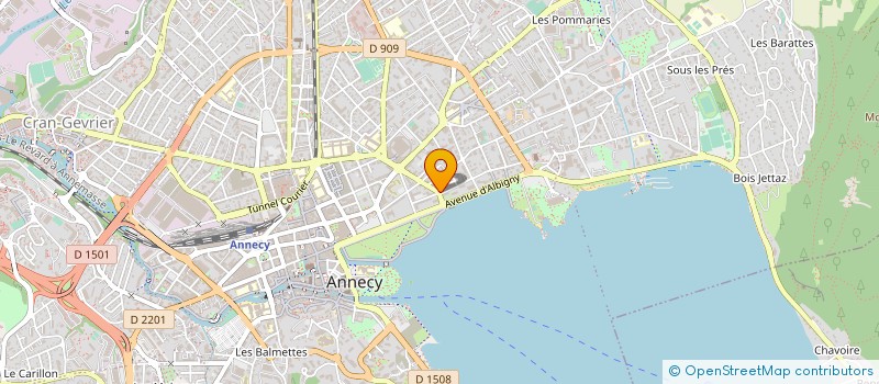 localisation de l'entreprise SYND COPRO ST BERNARD MENTHON  ANNECY