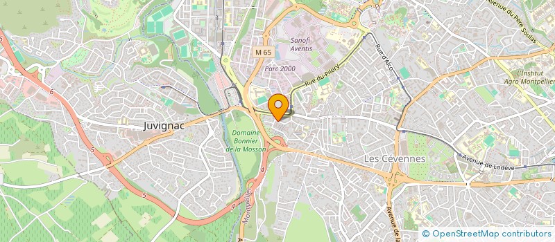 localisation de l'entreprise SYND COPRO STUDINES DE CELLENEUVE à MONTPELLIER