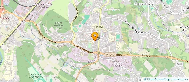 localisation de l'entreprise SYND COPRO TERRASSES AEGYPTOS à ANGOULEME