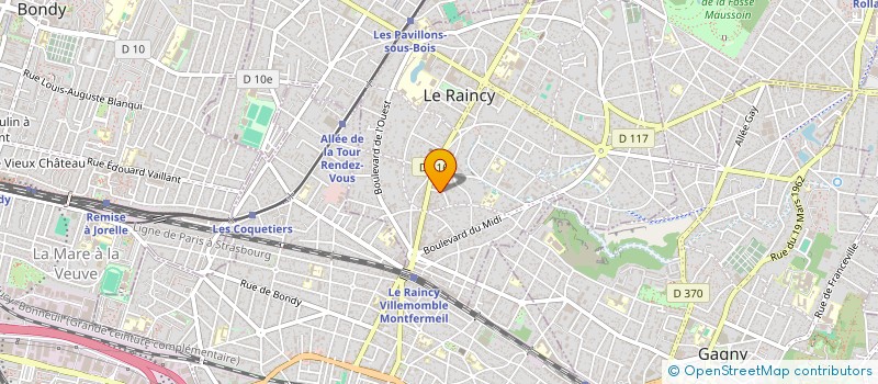 localisation de l'entreprise SYND COPRO THEOPHILE BINET  LE RAINCY