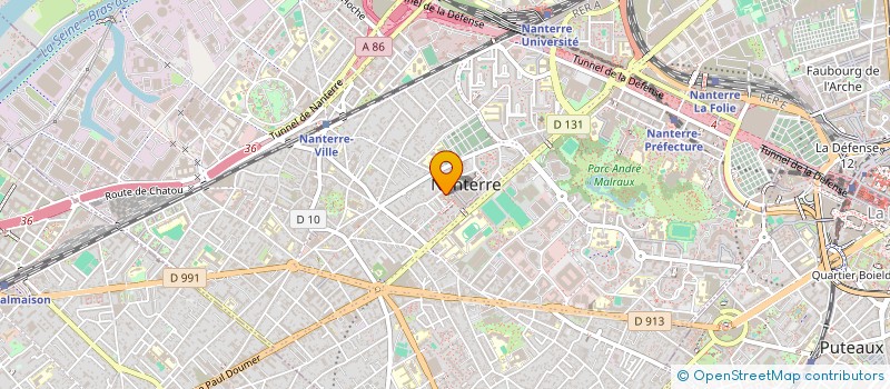 localisation de l'entreprise SYND COPRO TOUR AVENIR OUEST B  NANTERRE