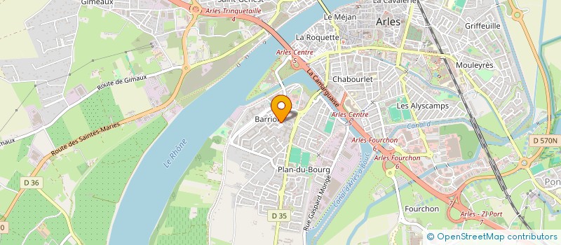 localisation de l'entreprise SYND COPRO VACCARES  ARLES