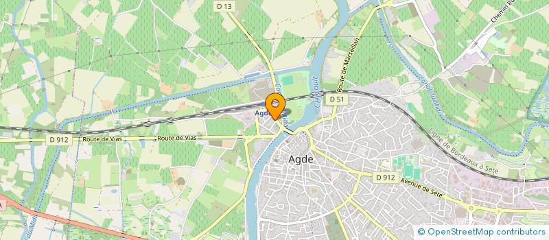 localisation de l'entreprise SYND COPRO VICTOR HUGO  AGDE