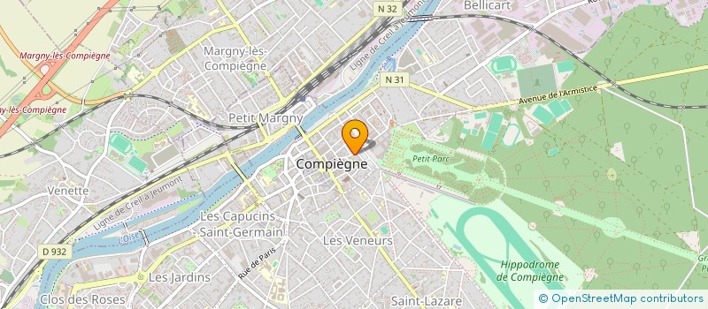 localisation de l'entreprise SYND COPRO15 BERNANOS ET 6 LERE  COMPIEGNE