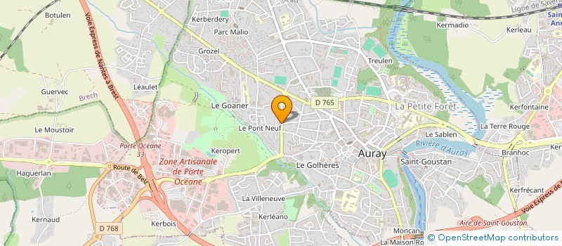 localisation de l'entreprise SYND COPROP 1 3 RUE LIBERATION à AURAY