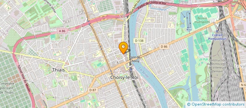 localisation de l'entreprise SYND COPROP 1 A 6 SQU ALLENDE à CHOISY-LE-ROI