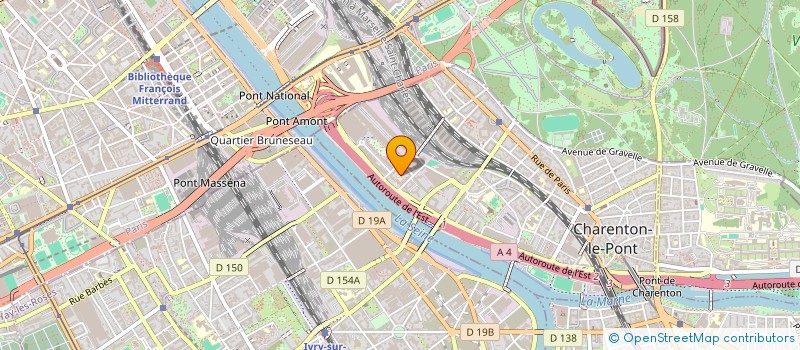 localisation de l'entreprise SYND COPROP 1 BIS RUE DE LA MARNE à CHARENTON LE PONT