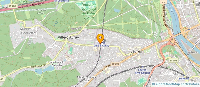 localisation de l'entreprise SYND COPROP 1 BIS RUE RIOCREUX à SEVRES