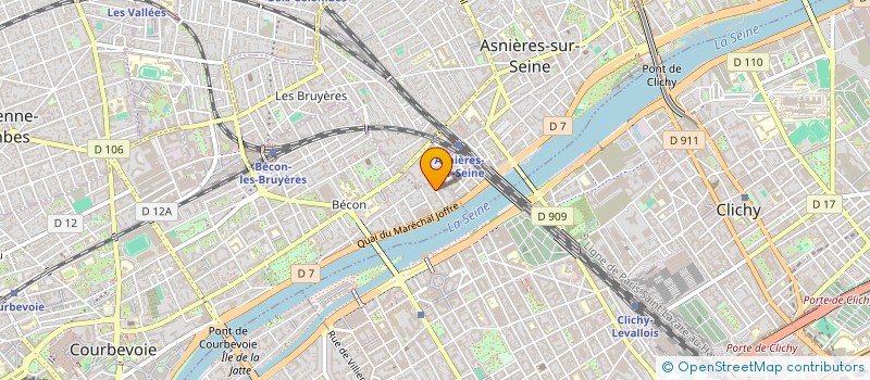 localisation de l'entreprise SYND COPROP 1 BIS RUE SAINT SAENS à COURBEVOIE