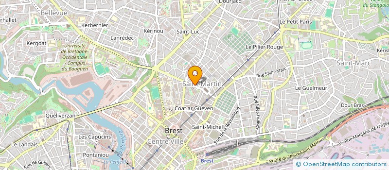 localisation de l'entreprise SYND COPROP 1 R CHARLES BERTHELOT  BREST