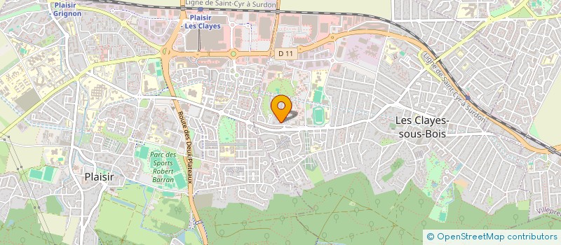 localisation de l'entreprise SYND COPROP 1 R DE MONTFORT  LES CLAYES-SOUS-BOIS