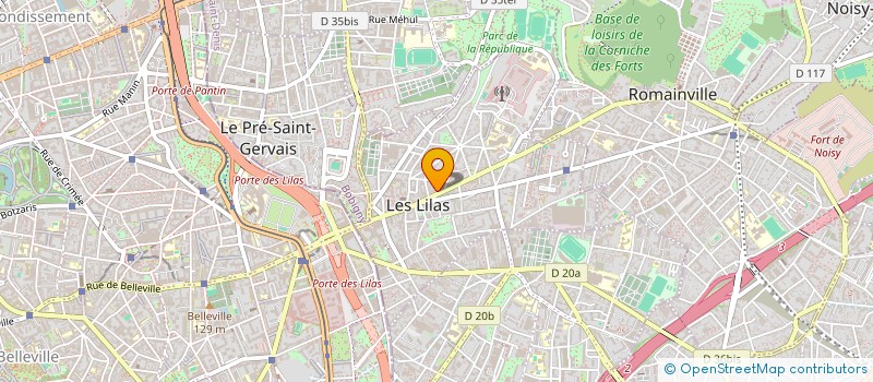 localisation de l'entreprise SYND COPROP 1 RUE LUCIEN NOEL à LES LILAS