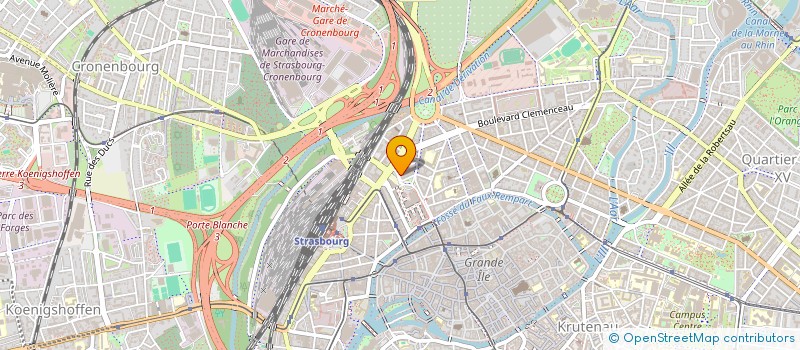 localisation de l'entreprise SYND COPROP 10 R DES HALLES à STRASBOURG