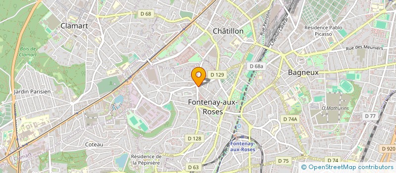 localisation de l'entreprise SYND COPROP 110 RUE DE BOUSCICAUT  FONTENAY-AUX-ROSES
