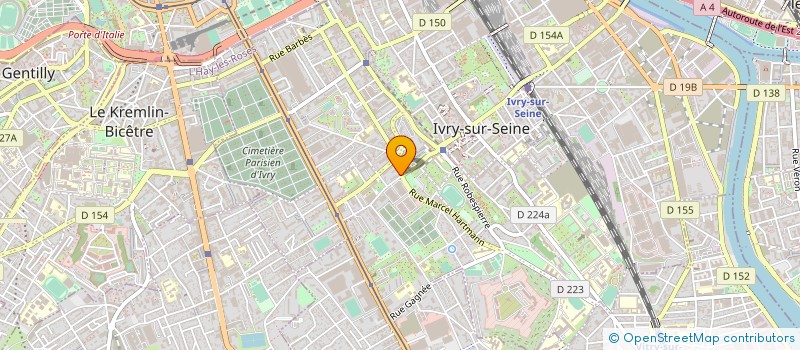 localisation de l'entreprise SYND COPROP 110 RUE JEAN LE GALLEU à IVRY-SUR-SEINE