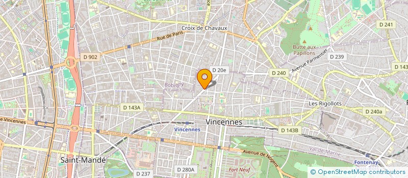 localisation de l'entreprise SYND COPROP 111 AV. DE LA REPUBLIQUE à VINCENNES
