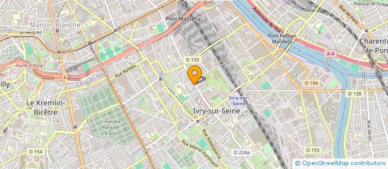 localisation de l'entreprise SYND COPROP 114-116 AV DANIELLE CASANOVA à IVRY-SUR-SEINE